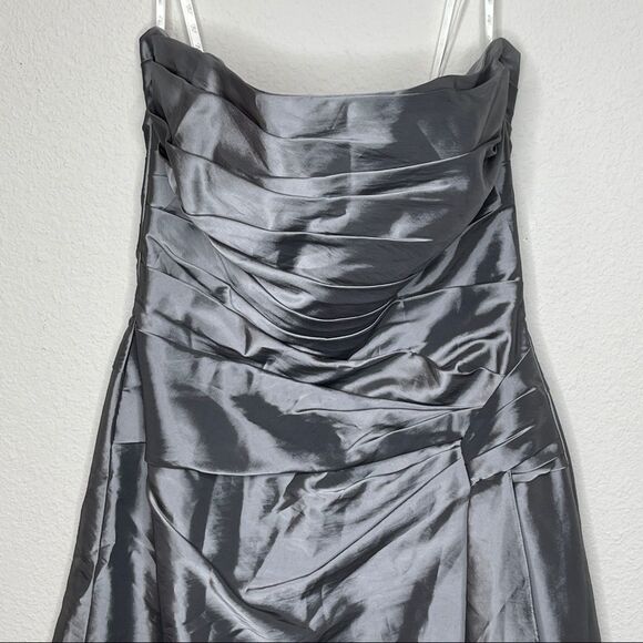 B2 Strapless Formal Dress Gray - Picture 6 of 10